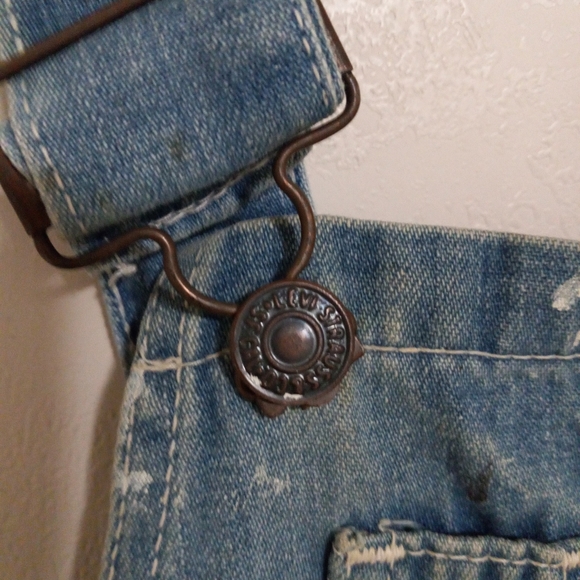 Vintage Levi's Denim 6 Boys Painting Overalls Kids - Picture 10 of 13